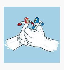 Thumb Wrestlers Photographic Print