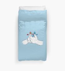 Thumb Wrestlers Duvet Cover