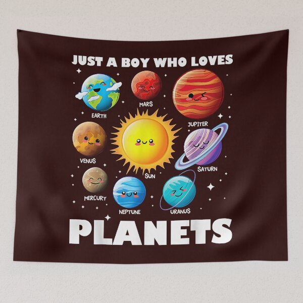 Item preview, Just A Boy Who Loves Planets Solar System Space Science T-Shirt designed and sold by divitovttupp.