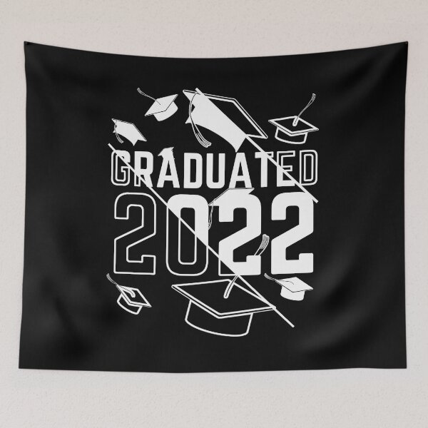 Item preview, Graduated thrown hats split black designed and sold by Chaos-Touch.
