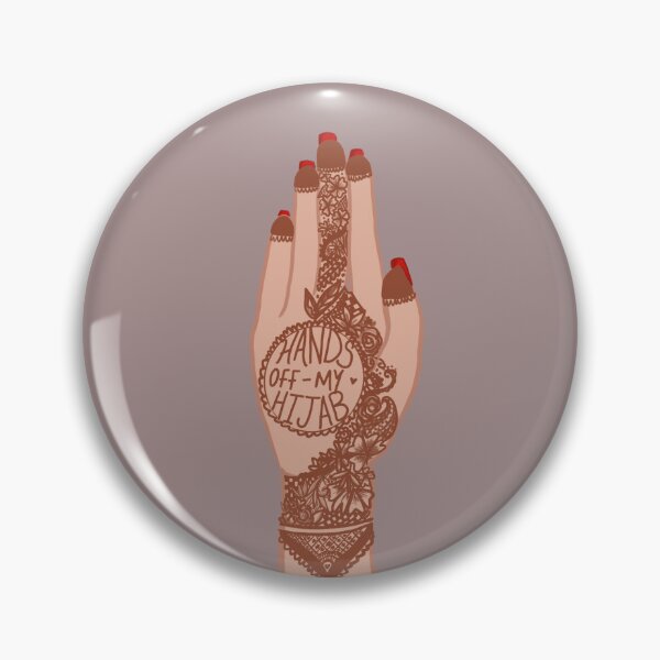 Item preview, Hands Off My Hijab - Henna Hand designed and sold by sinceresalam.