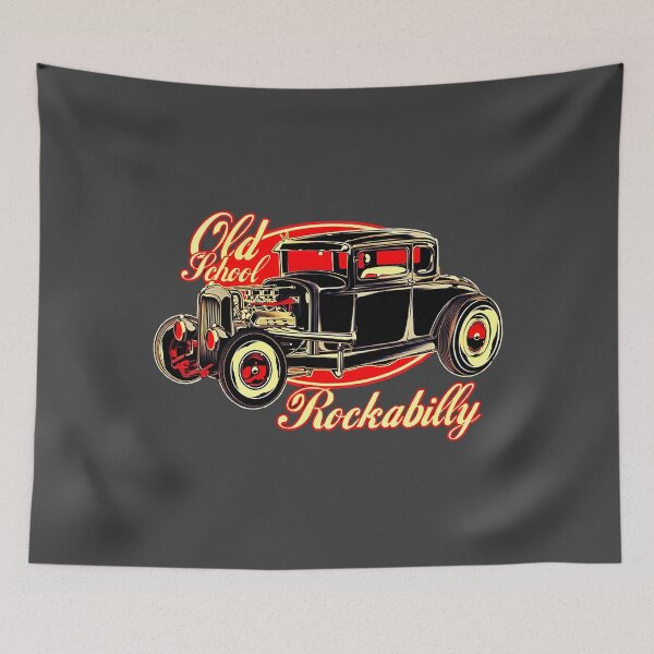 Item preview, Classic Car Old School Rockabilly Style Garage Gift designed and sold by PandoraRowena.
