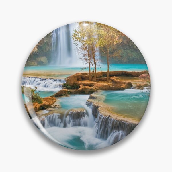 Item preview, Blue havasu falls in Arizona  designed and sold by anisbbmbrush.