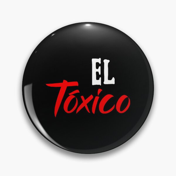 Item preview, El Toxico White Red Typography Spanish Saying designed and sold by PandoraRowena.