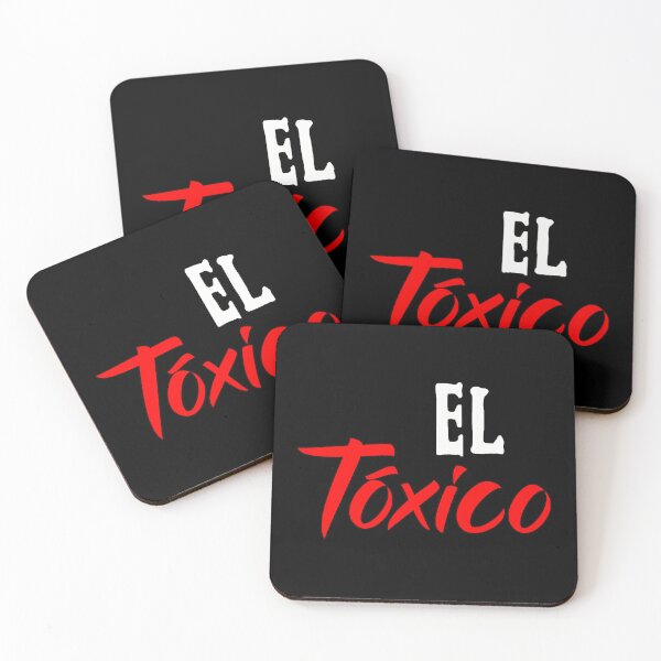 Item preview, El Toxico White Red Typography Spanish Saying designed and sold by PandoraRowena.