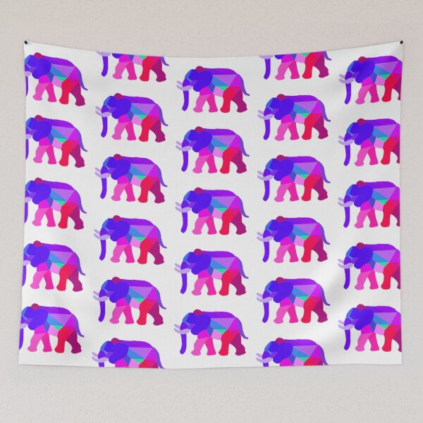 Item preview, Geometric Elephant Pastels designed and sold by doodle-mittens.