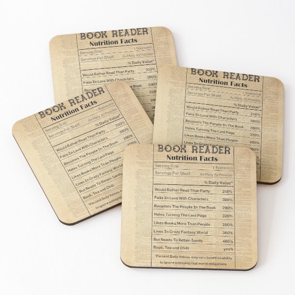 Item preview, Book Reader Nutrition Facts designed and sold by Taketha084.