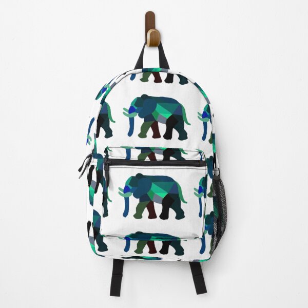 Item preview, Geometric Elephant Greens designed and sold by doodle-mittens.