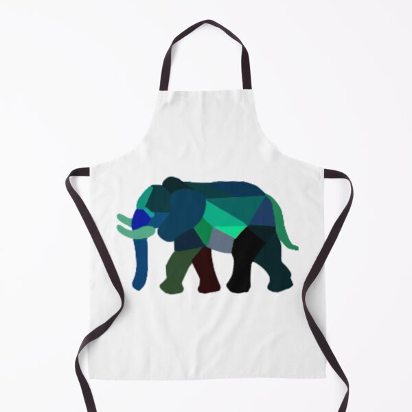 Item preview, Geometric Elephant Greens designed and sold by doodle-mittens.