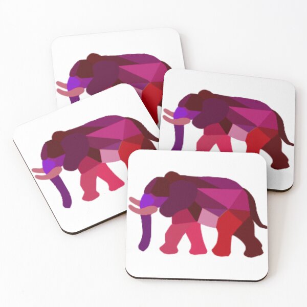 Item preview, Geometric Elephant Magentas  designed and sold by doodle-mittens.