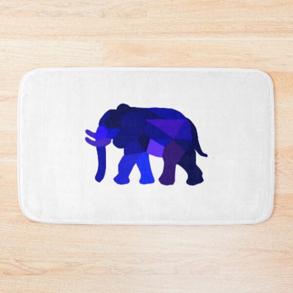 Item preview, Geometric Elephant Blues  designed and sold by doodle-mittens.