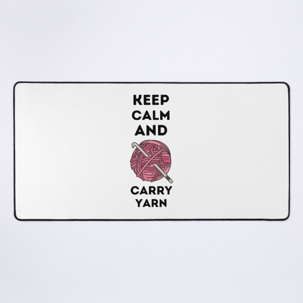 Item preview, Keep Calm and Carry Yarn , designed and sold by Every Pet Shirts.