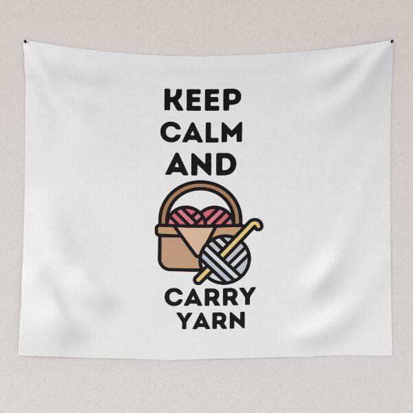 Item preview,  Keep Calm and Carry Yarn ,  designed and sold by Every Pet  Shirts.