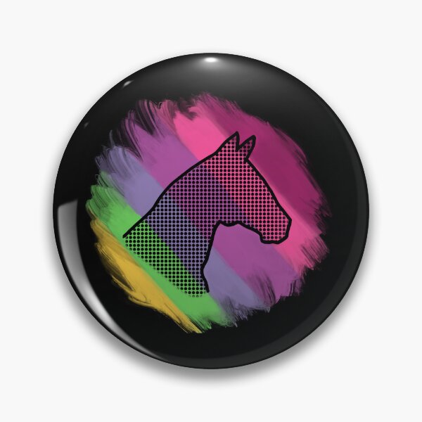 Item preview, Horse head on a spring palette background  designed and sold by Mimi Foley.