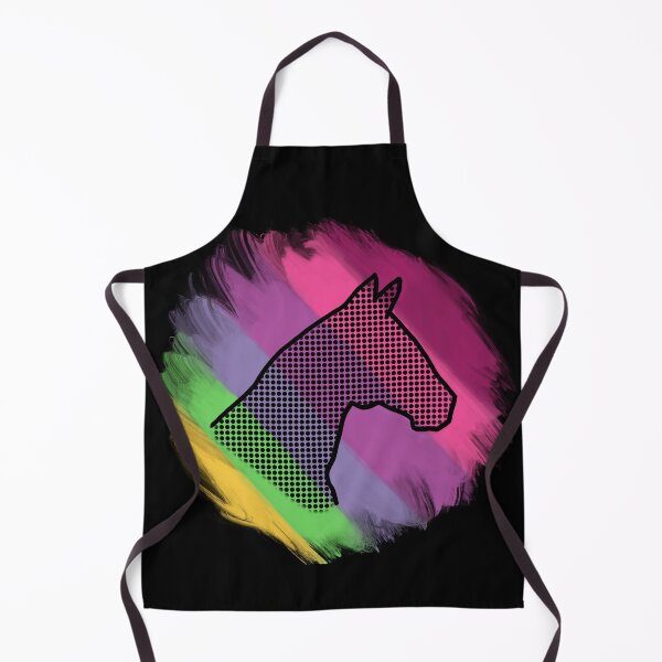 Item preview, Horse head on a spring palette background designed and sold by Mimi Foley.