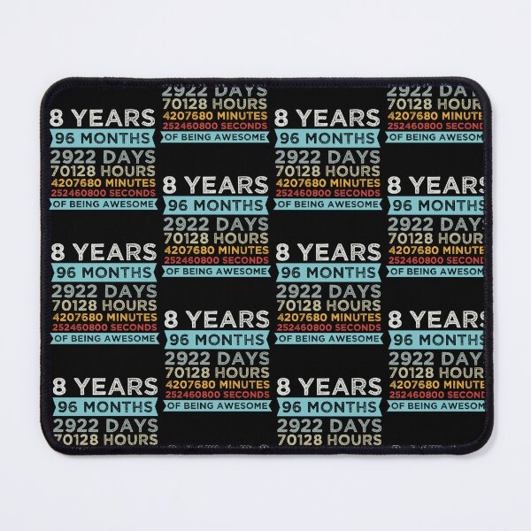 Item preview, Cute Kids 8th Birthday 8 Years Old Vintage Retro 96 Months Boys And Girls designed and sold by pedrored369.