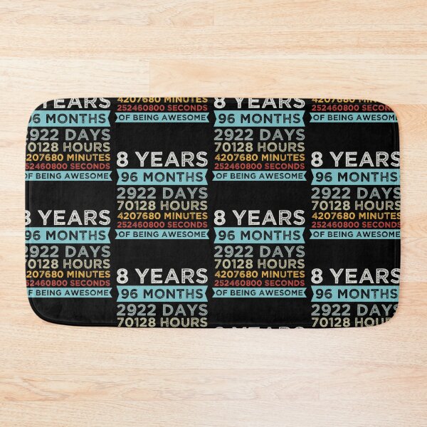 Item preview, Cute Kids 8th Birthday 8 Years Old Vintage Retro 96 Months Boys And Girls designed and sold by pedrored369.