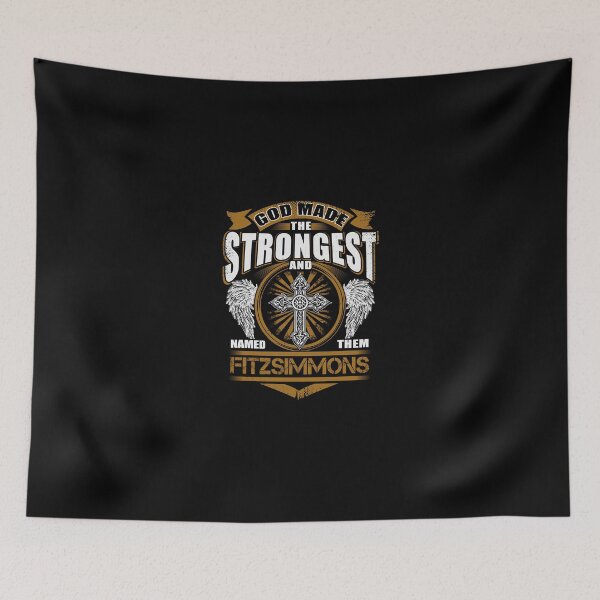 Item preview, Fitzsimmons Name T Shirt - God Found Strongest And Named Them Fitzsimmons Gift Item Tee designed and sold by anthonyodo.