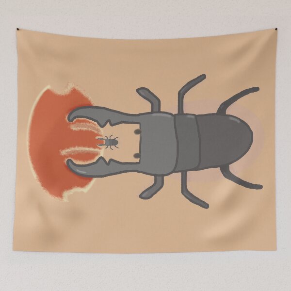 Item preview, Stag beetles Mom and Child Eating Bread  designed and sold by MILdecals.