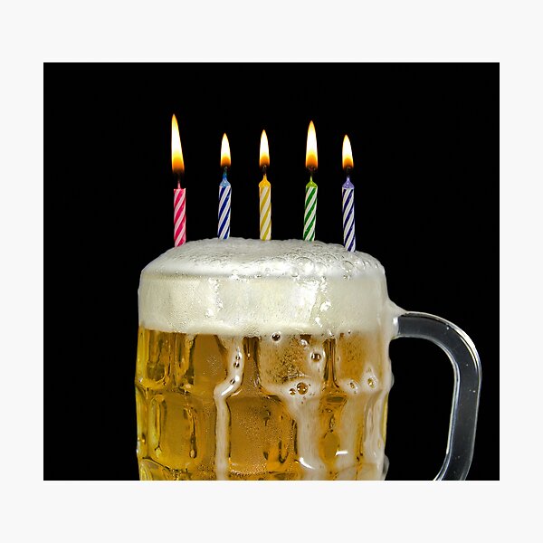 Impression Photo Biere 65e Anniversaire Par 14ktgold Redbubble