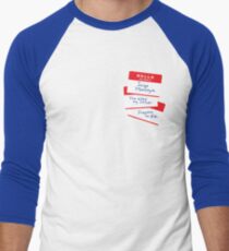Hello Men's Baseball Âľ T-Shirt