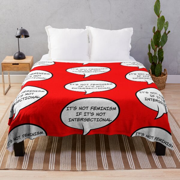 Item preview, It's Not Feminism If It's Not Intersectional - Speech Bubble Edition designed and sold by FangirlFuel.