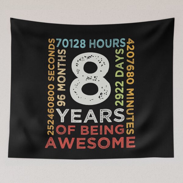Item preview, Cool Kids 8th Birthday 8 Years Old Vintage Retro 96 Months Boys And Girls designed and sold by pedrored369.