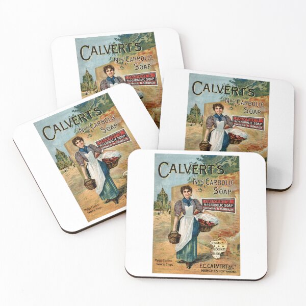Item preview, Vintage Calvert's Carbolic Soap Advertisement Poster 2, Charwoman, 19th Century Women's Fashion designed and sold by hjsmith.