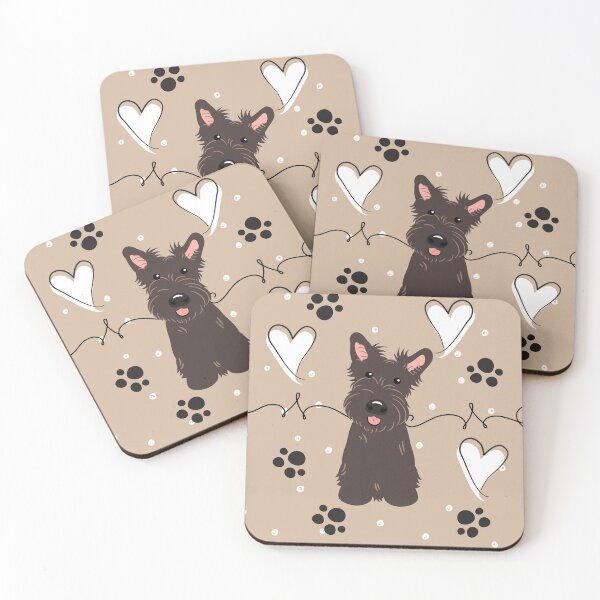 Artikelvorschau, LIEBE gestromter Scottish Terrier entworfen und verkauft von Lulupainting.