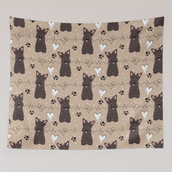 Item preview, LOVE Brindle Scottish Terrier designed and sold by Lulupainting.
