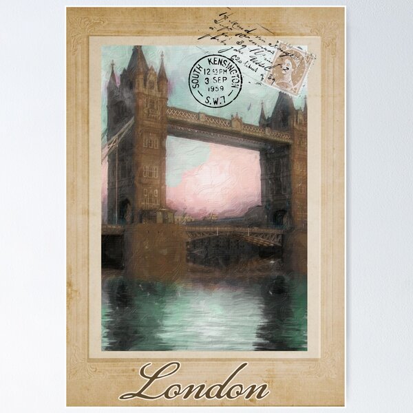 Item preview, European Vacation London designed and sold by Sasha Art Gallery.