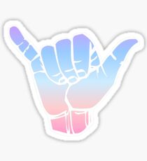 hang loose hand Sticker