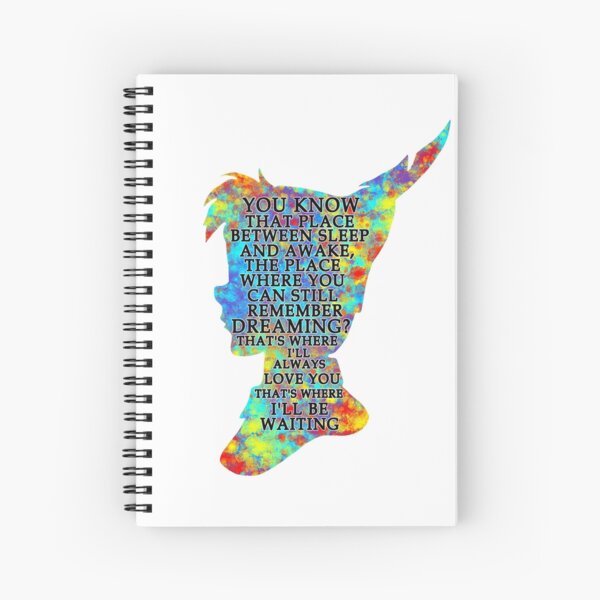Item preview, Citation de Peter Pan aquarelle coloré - cet endroit designed and sold by maryedenoa.