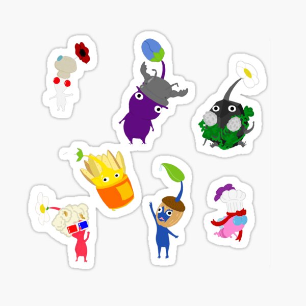Vista previa del artículo con la obra «Decoración Pikmin 2», diseñado y vendido por Prizfiz.