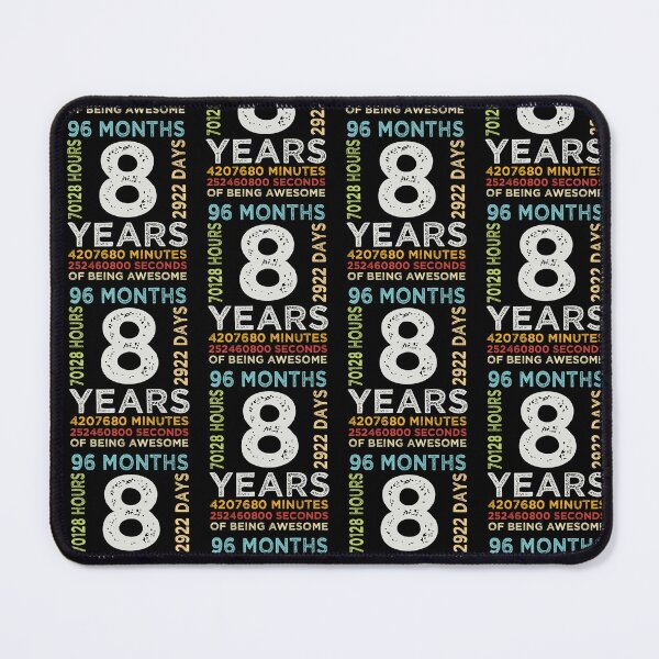 Item preview, Funny Kids 8th Birthday 8 Years Old Vintage Retro 96 Months Boys And Girls designed and sold by pedrored369.
