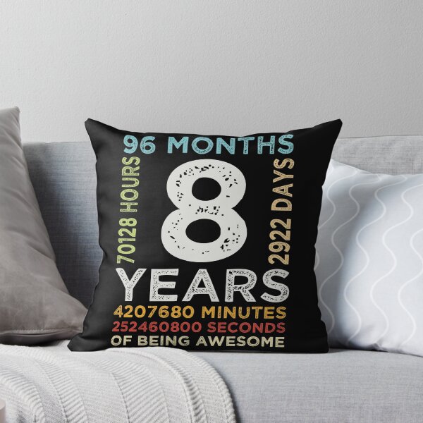 Item preview, Funny Kids 8th Birthday 8 Years Old Vintage Retro 96 Months Boys And Girls designed and sold by pedrored369.