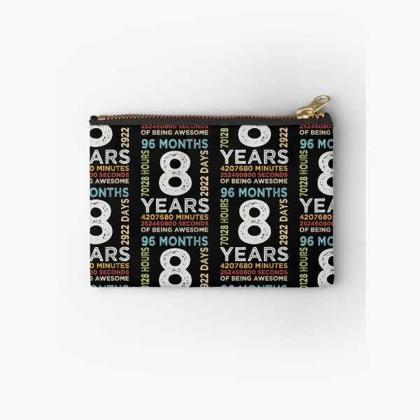 Item preview, Funny Kids 8th Birthday 8 Years Old Vintage Retro 96 Months Boys And Girls designed and sold by pedrored369.