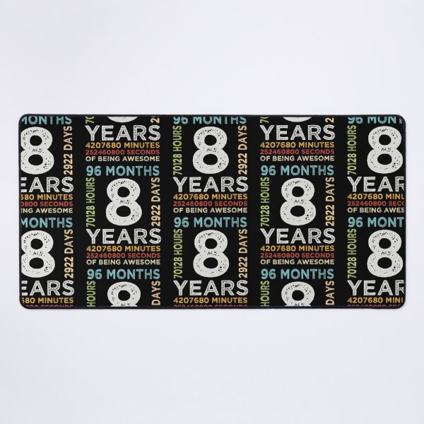 Item preview, Funny Kids 8th Birthday 8 Years Old Vintage Retro 96 Months Boys And Girls designed and sold by pedrored369.