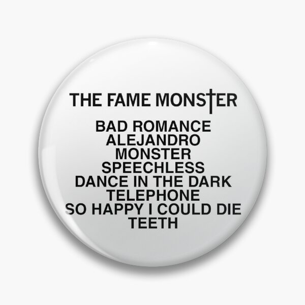 Item preview, The Fame Monster Album Tracklist (songs) designed and sold by AlertStore.