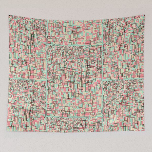 Item preview, Rainbow of colorful squares designed and sold by detalheseartes.