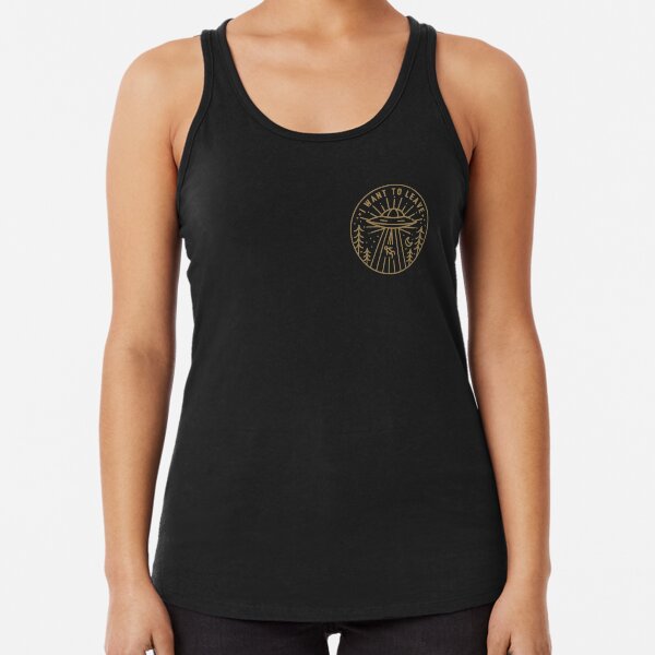 Quiero irme - bolsillo Camiseta con espalda nadadora