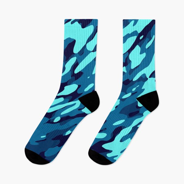 Item preview, Blue Turquoise Camouflage  designed and sold by Tshirtstory.