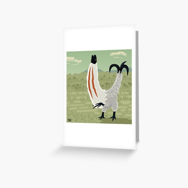 Falcarius Puts on a Show Greeting Card