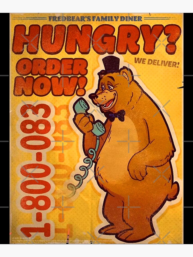 "Fnaf-Fredbears Family Diner Pizza" Poster von AstridHawkins | Redbubble