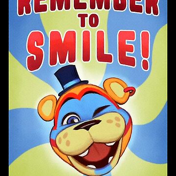 FNAF Security Breach in Game 'remember to Smile' Poster Digital