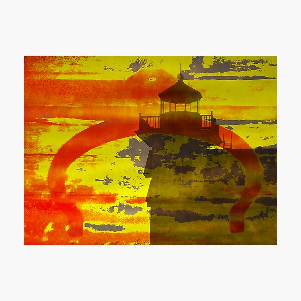Item preview, Roanoke River Lighthouse Abstract designed and sold by Natalie Bollinger.