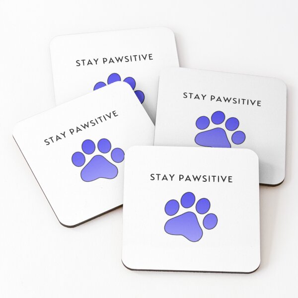 Item preview, Stay Pawsitive White Design designed and sold by petricorstudios.