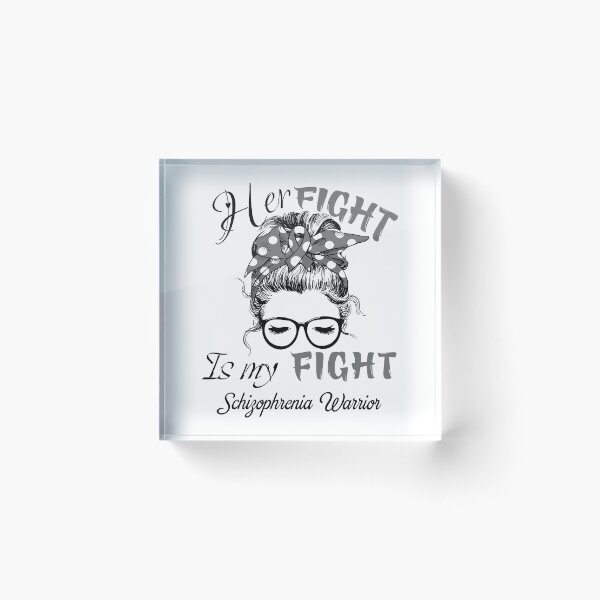 Item preview, Schizophrenia Awareness - Her Fight is my Fight - Support Schizophrenia Gifts designed and sold by Aaron309.