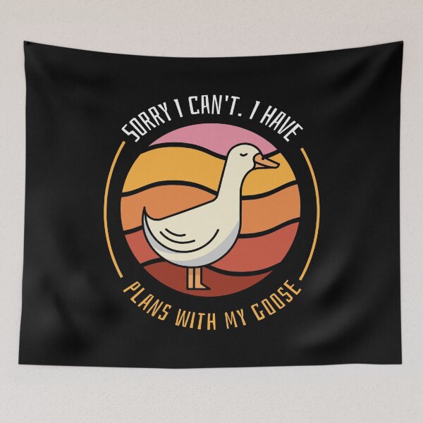 Item preview, Funny Bird Tee Sorry I Can't I Have Plans With My Goose design designed and sold by Merchking1.