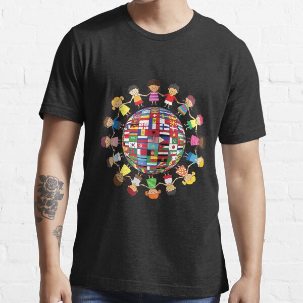 "Flags of the World Cultural - Diversity Kids around the Globe" T-shirt ...